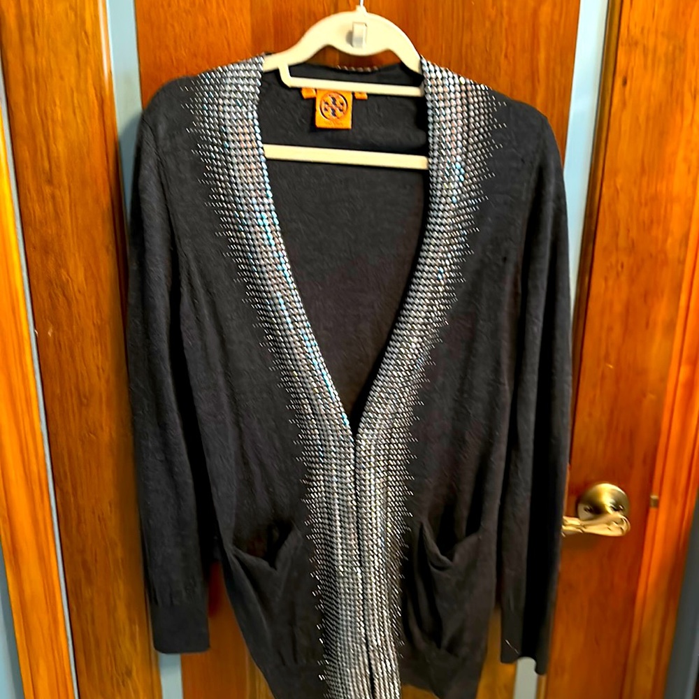 Tory Burch Long Sparkle Sweater
